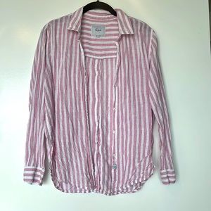Rails Linen Button Down Top Small
